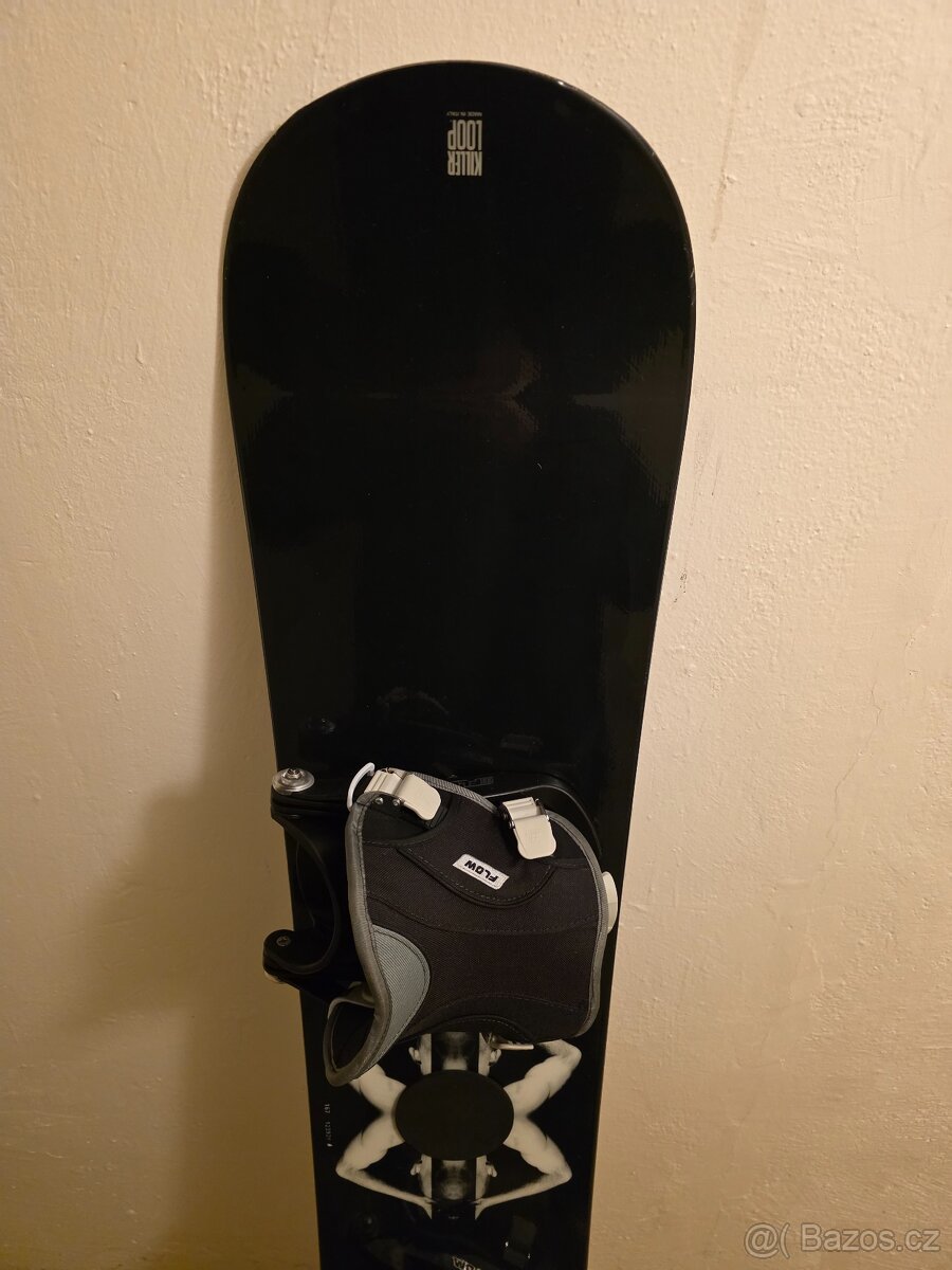 Snowboard set - prkno Killer loop+vázání Flow+boty Nidecker - 2