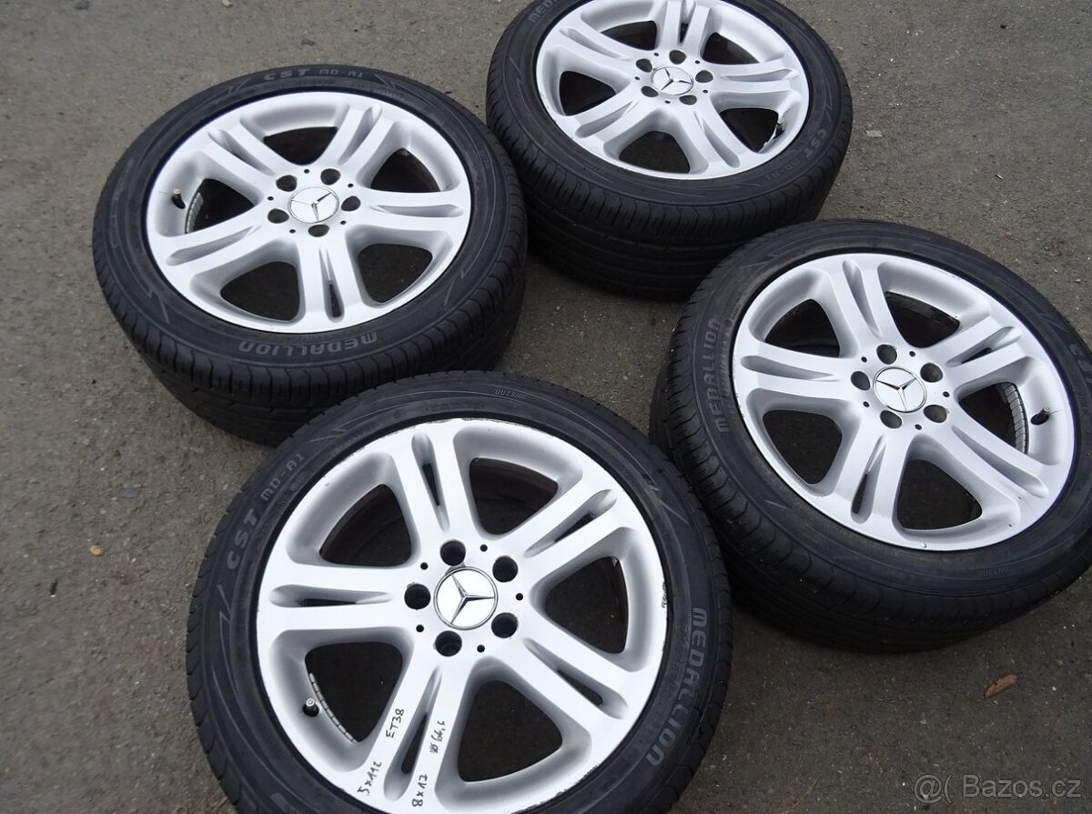 Alu disky origo Mercedes E, 17", 5x112,ET 38, letní sada - 2