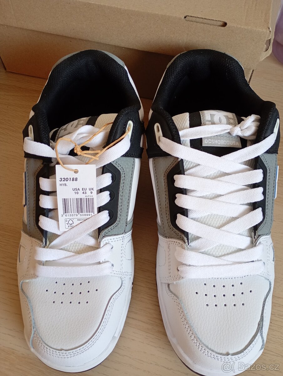 DC Shoes Stag - White/Grey/Blue - 2