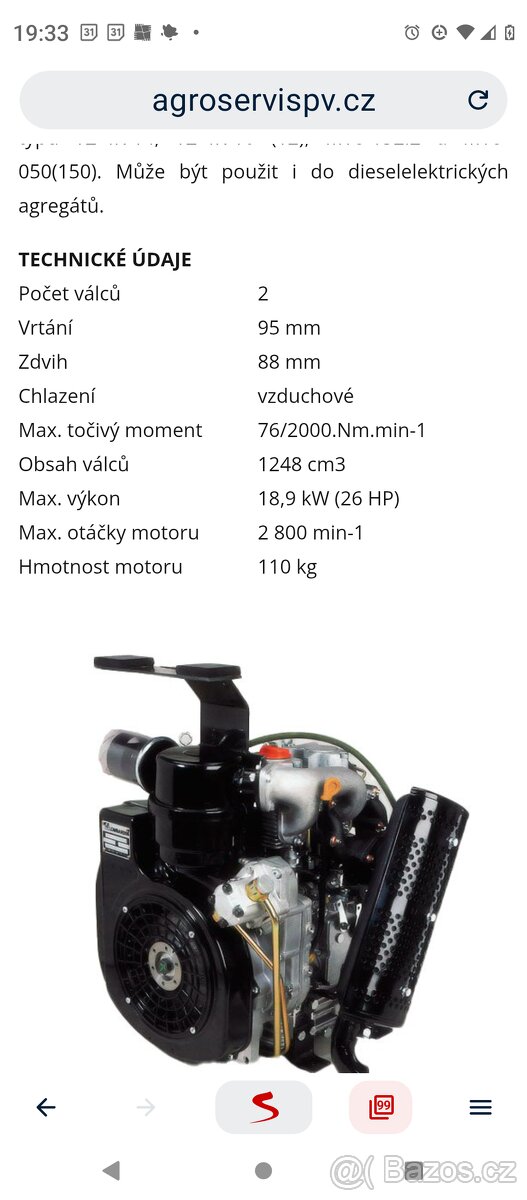 Motor Lombardini 9LD 625.2 - 2