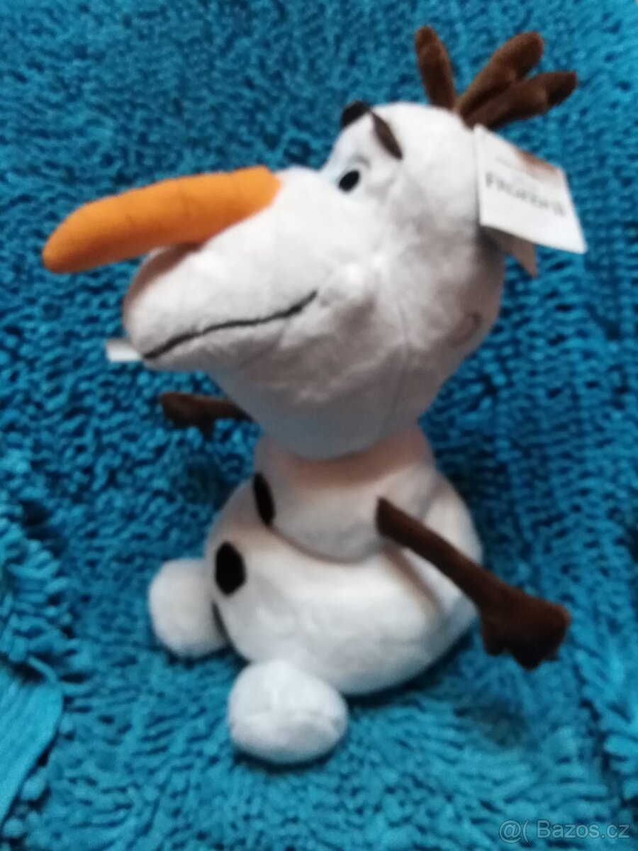 Plyšový Olaf svitici nos - 2