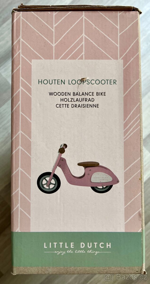 LITTLE DUTCH skútr Pink - 2
