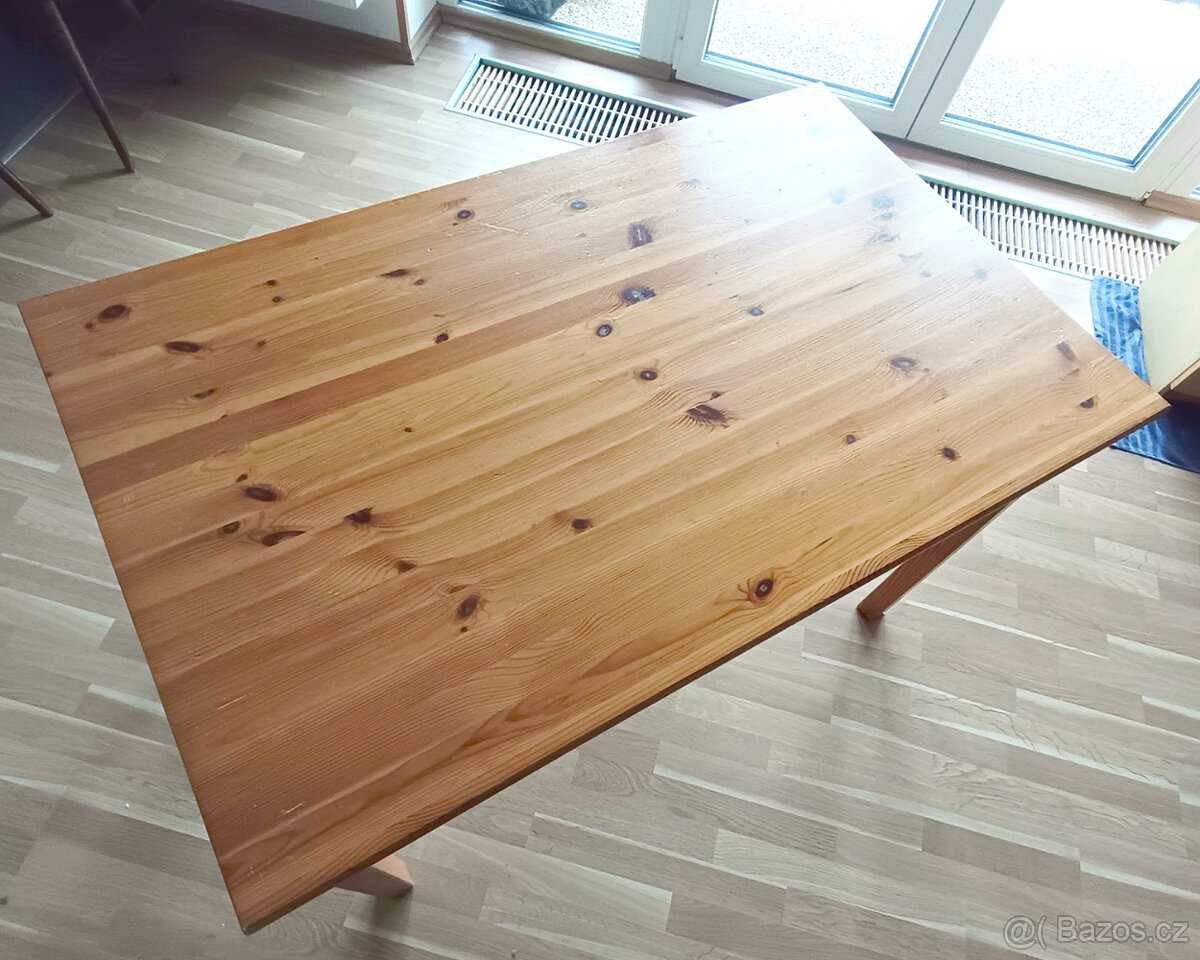 stůl 120cm, dřevo - 2