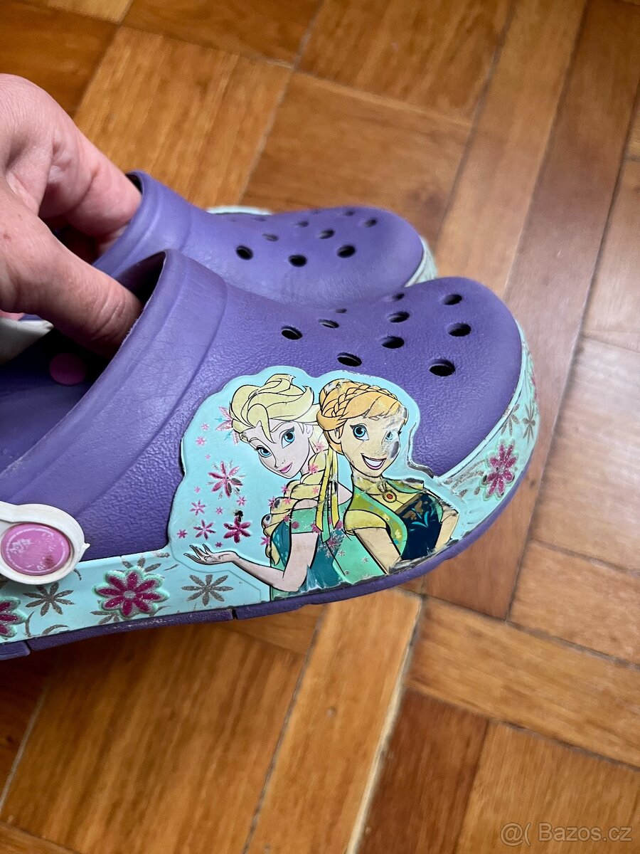 dívčí, detske pantofle crocs vel 32 - 2