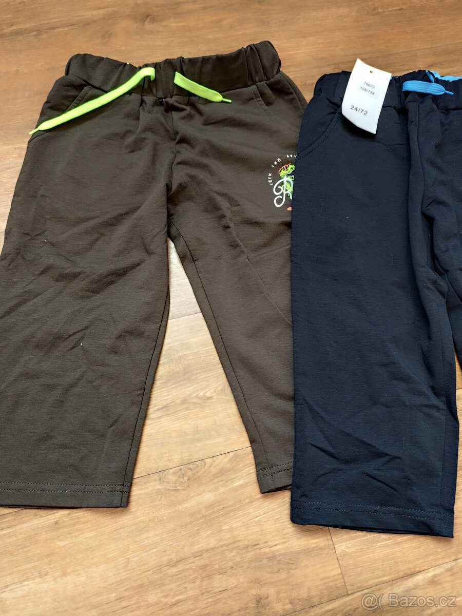 3x kraťasy, trictvrťáky 128/134 - 2