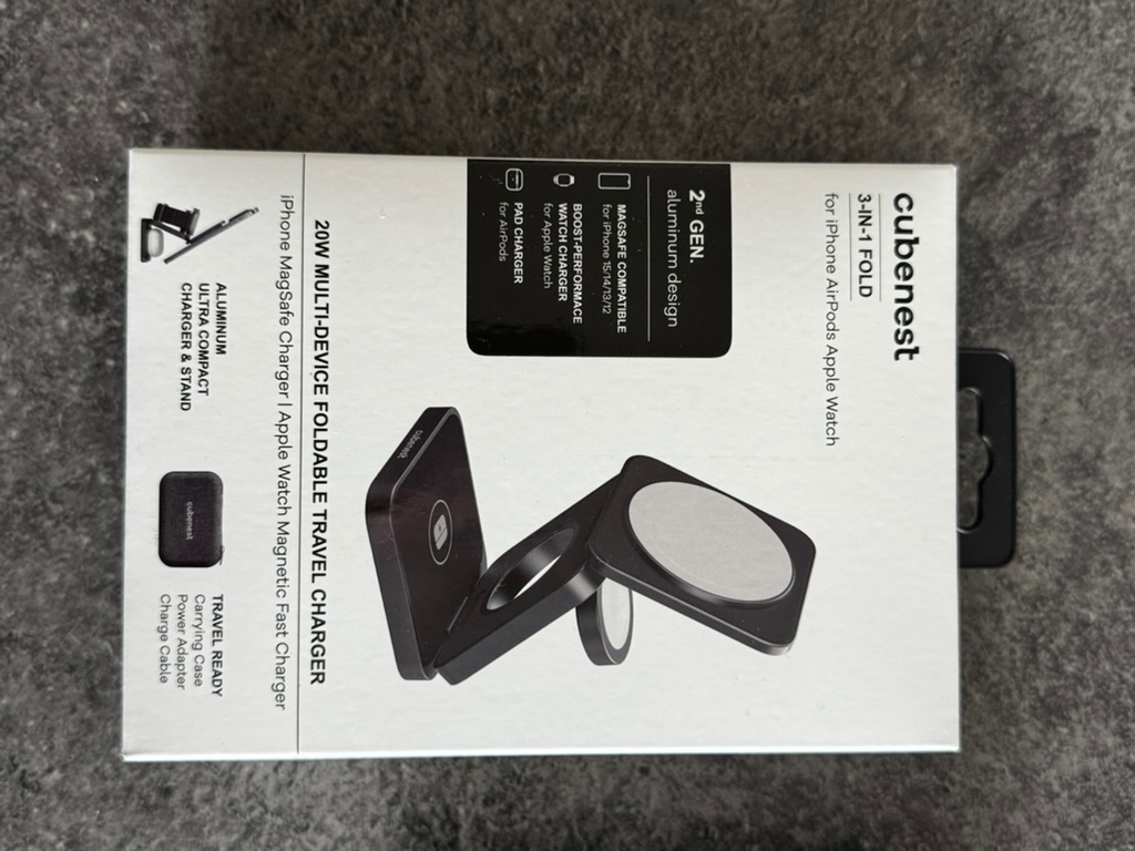 Bezdrátová nabíječka Cubenest 3in1 - 2