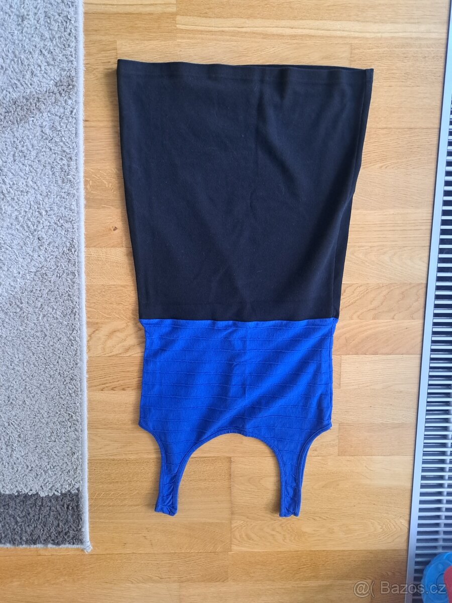 Černo-modré šaty, vel. S - 2