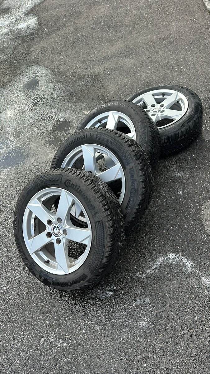 Prodám 5x112 7x16” et45 Rial + Continental 205/55 - 2