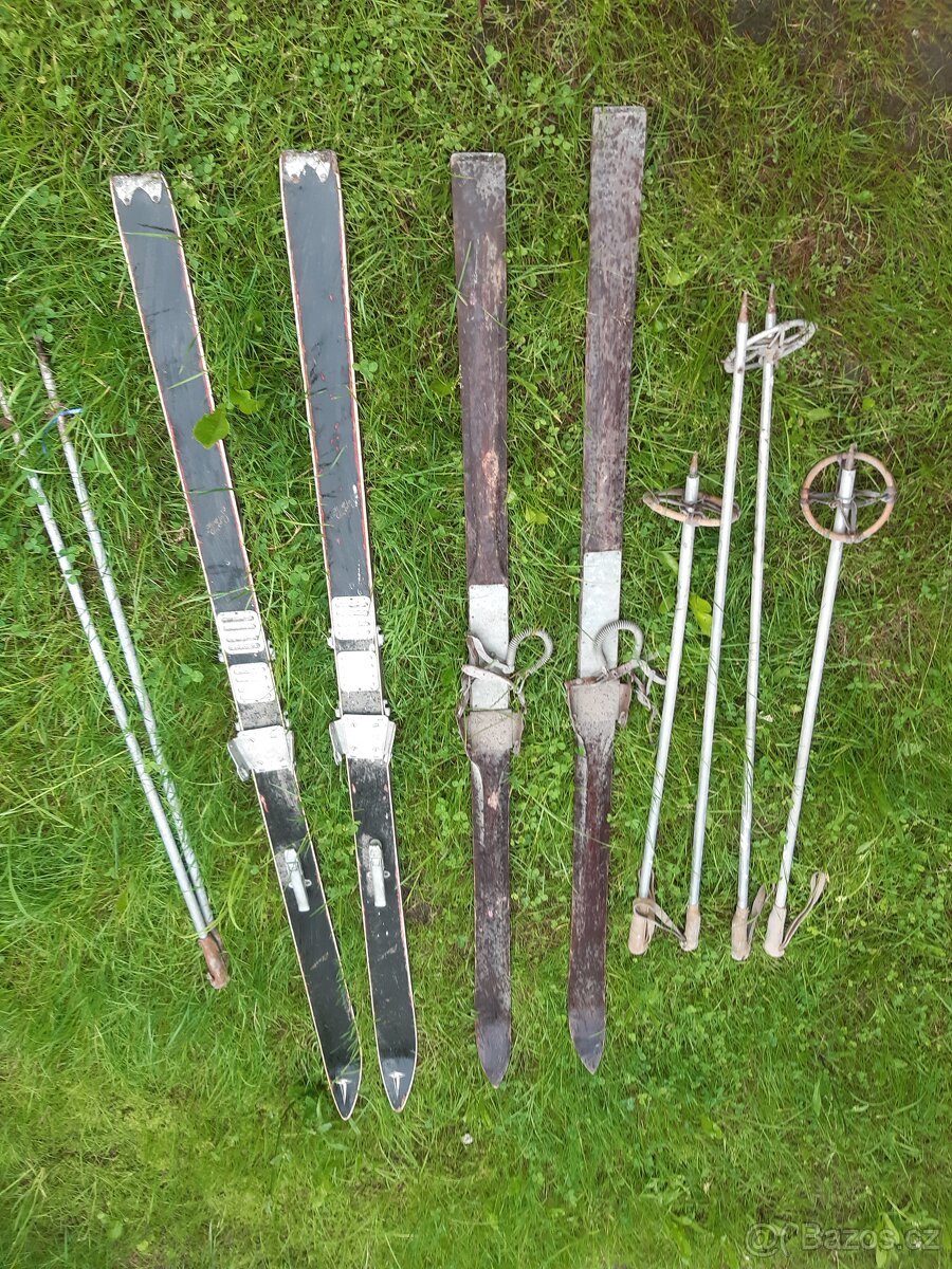 Prodám staré lyže a hůlky - 2