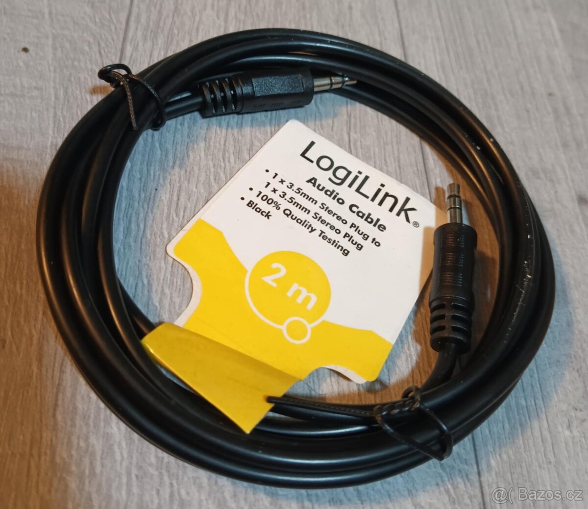 Kabel 3.5mm jack/3.5mm jack 2m LOGILINK CA1050 58ks - 2