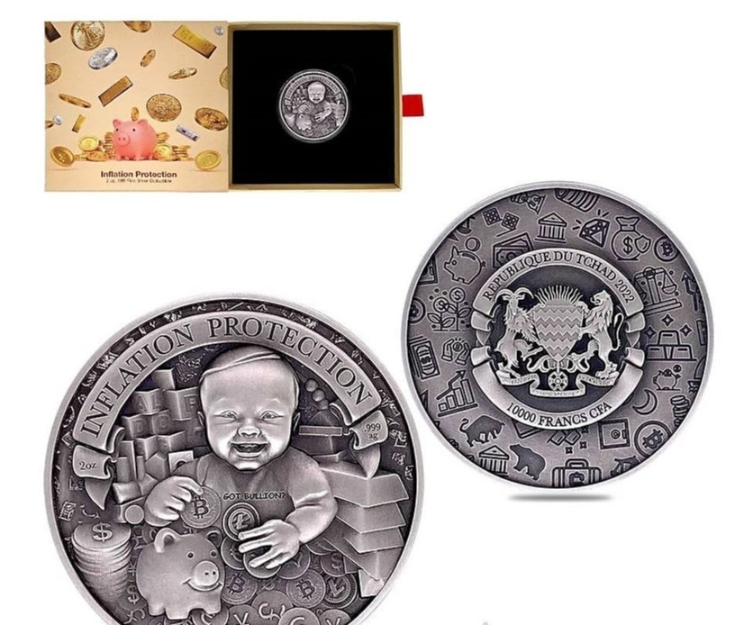 Stříbrná mince INFLATION PROTECTION 2022 2 OZ - 2