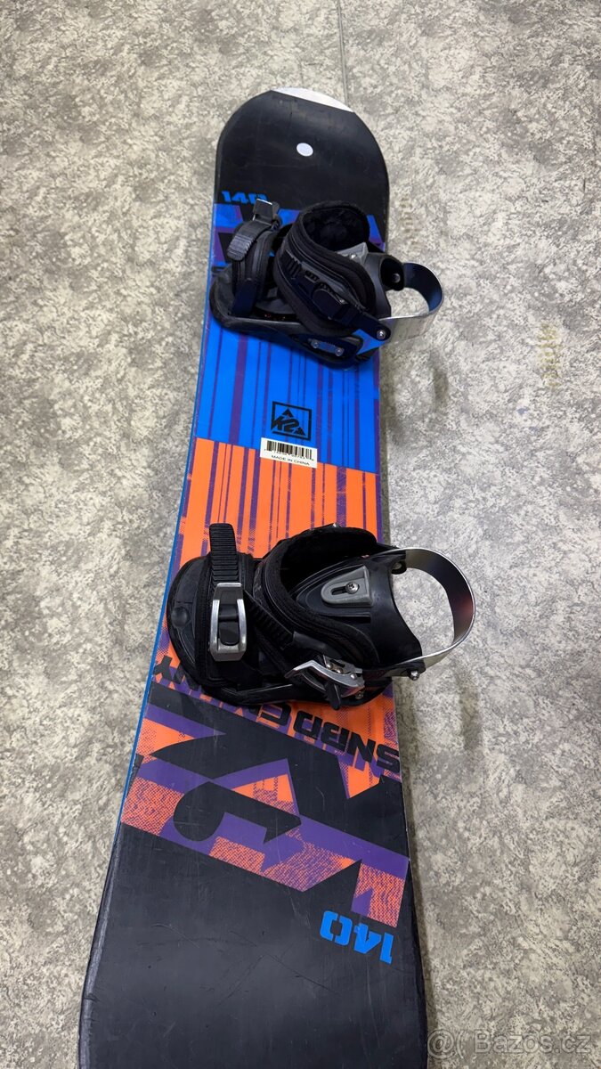 Snowboard K2 140cm s vázáním Atomic - 2