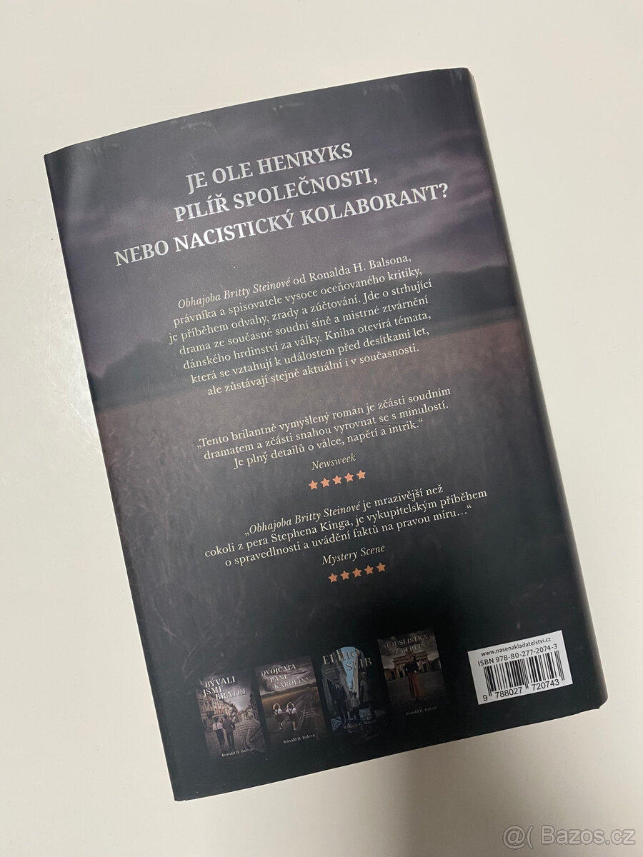 Kniha Obhajoba Britty Steinové - 2