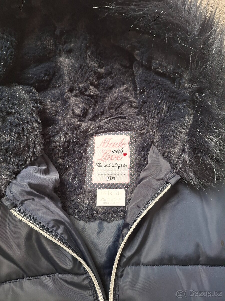 Zimní bunda kabát 12-13 let - 2