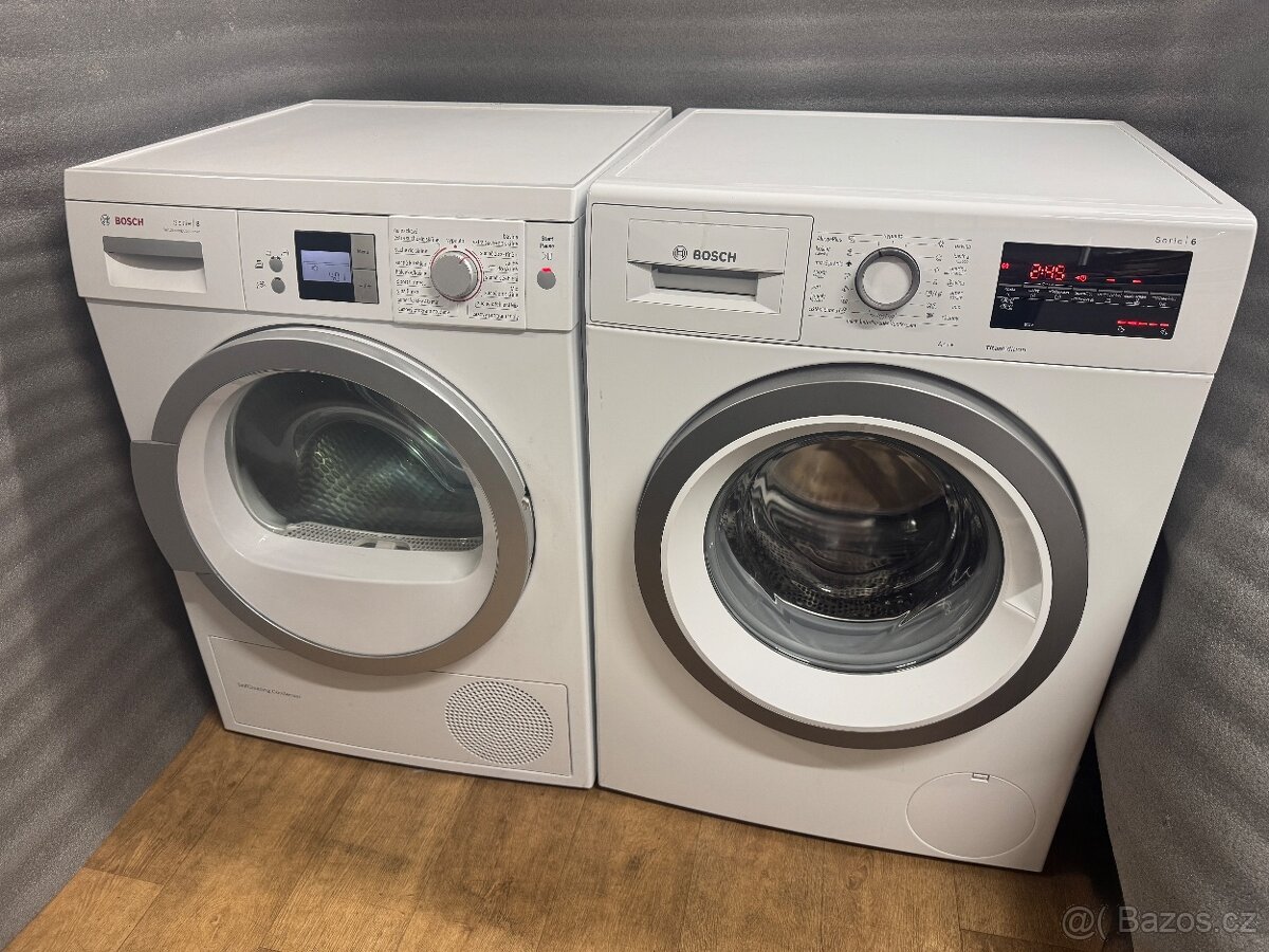 Pračka a sušička Bosch na 8kg prádla A+++ - 2
