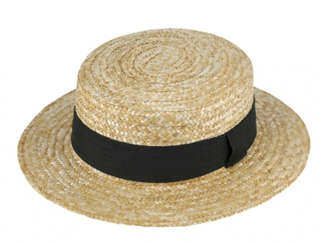 Letní slaměný boater klobouk - 2