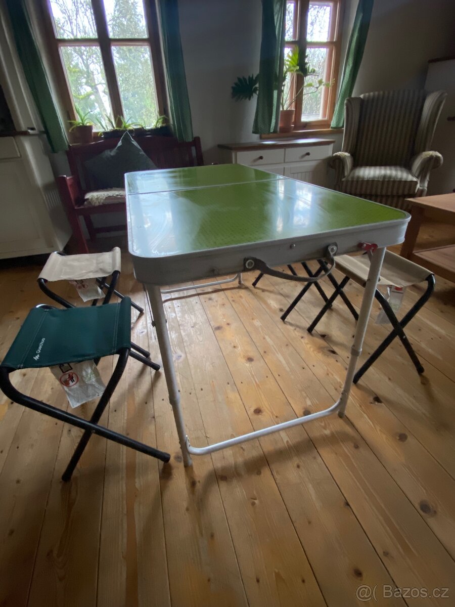 Kempingový stolek + 4 židličky - 2