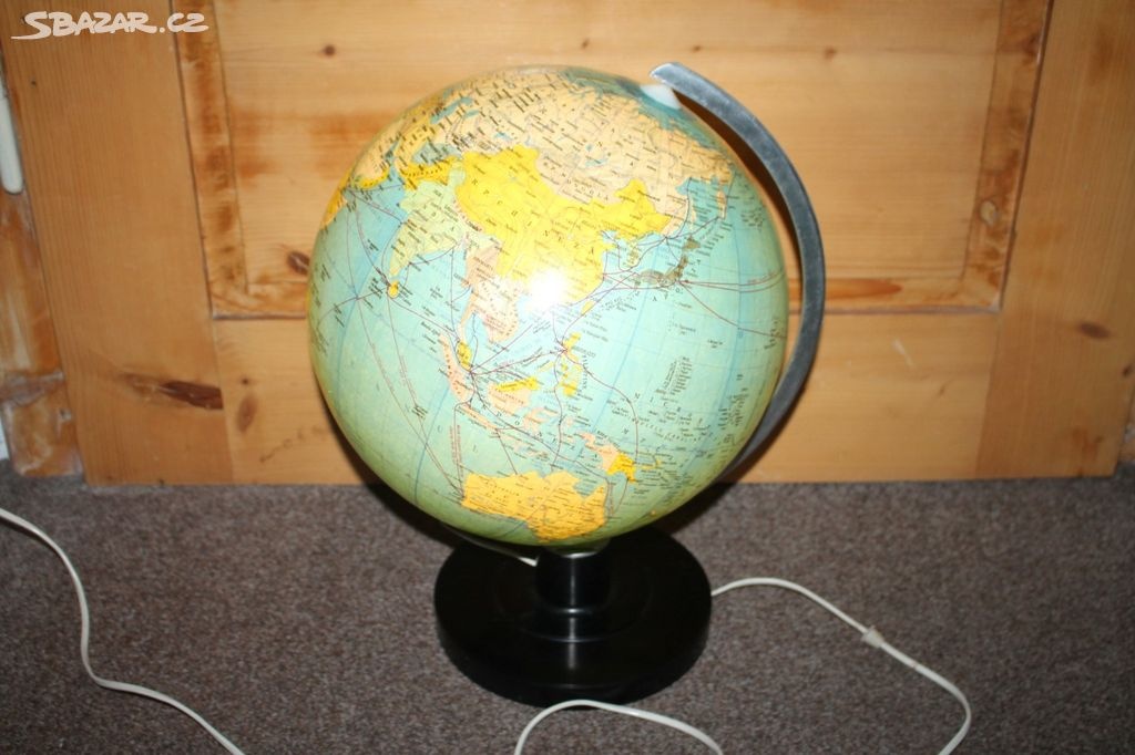 Retro globus v původní krabici - poštovné je v ceně - 2