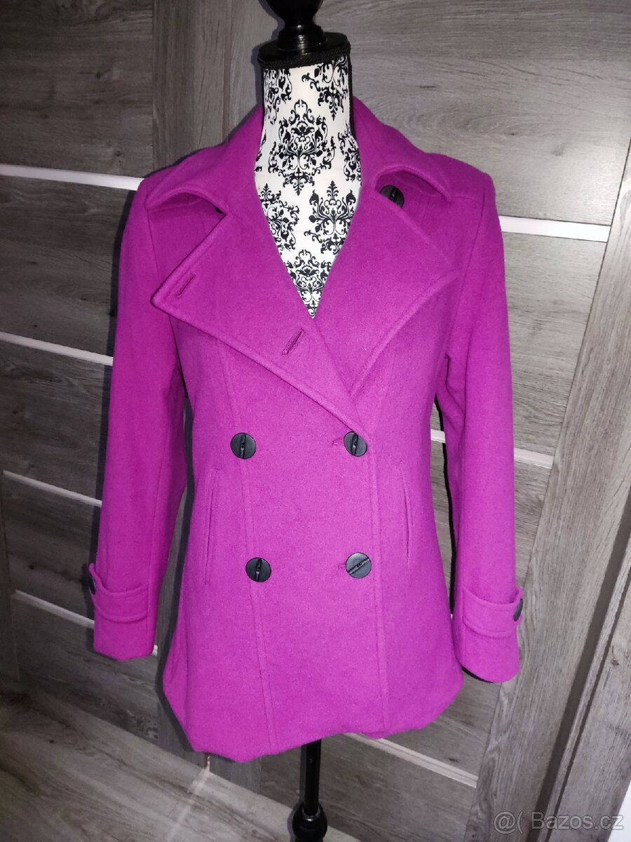 Fialový kabátek/sako vel. 42/44 - 2