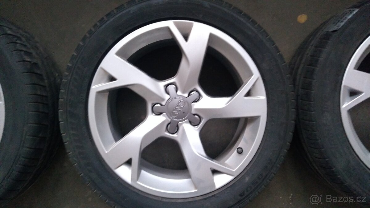 alukola orig Audi 17"+letní gumy Bridg.+Pirelli - 2