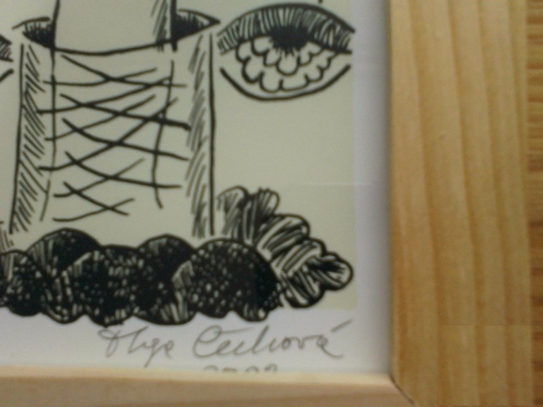 Olga Čechová - krásná grafika Strom plačících očí, originál - 2