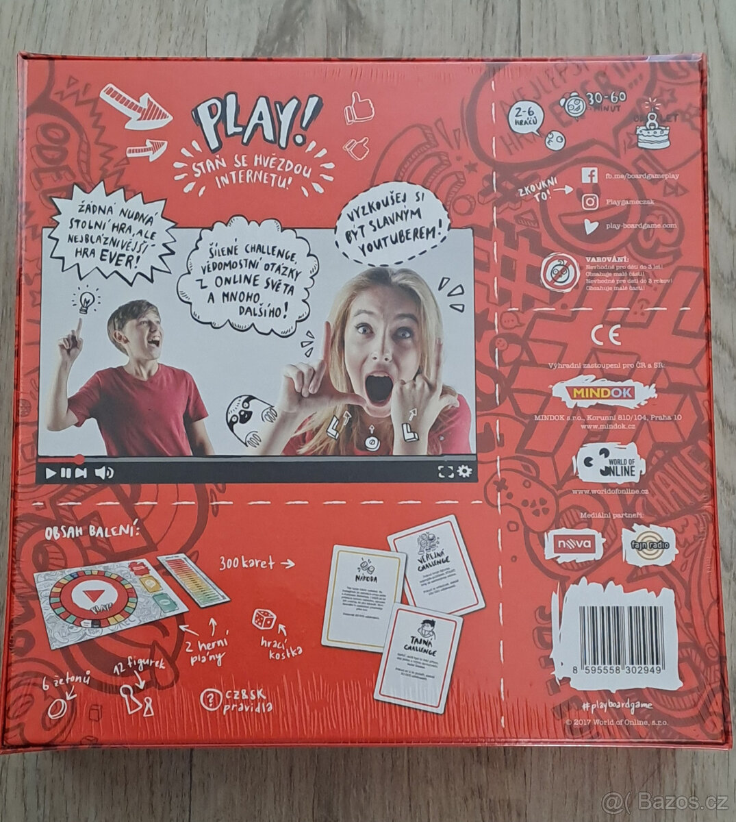 Stolní hra Play - Staň se hvězdou internetu zn. Mindok - 2