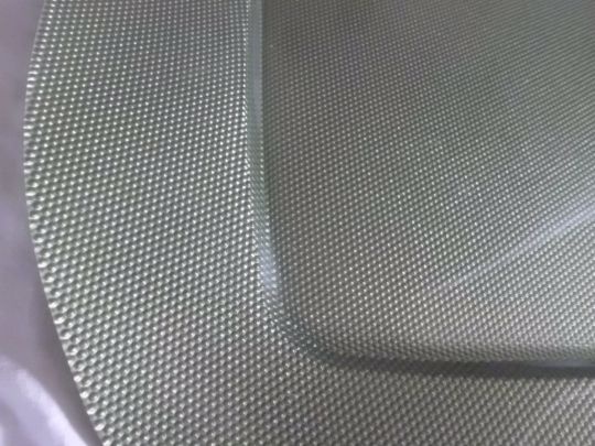 Zajímavé velké Hranaté Skleněné Designové Artové Talíře - 2