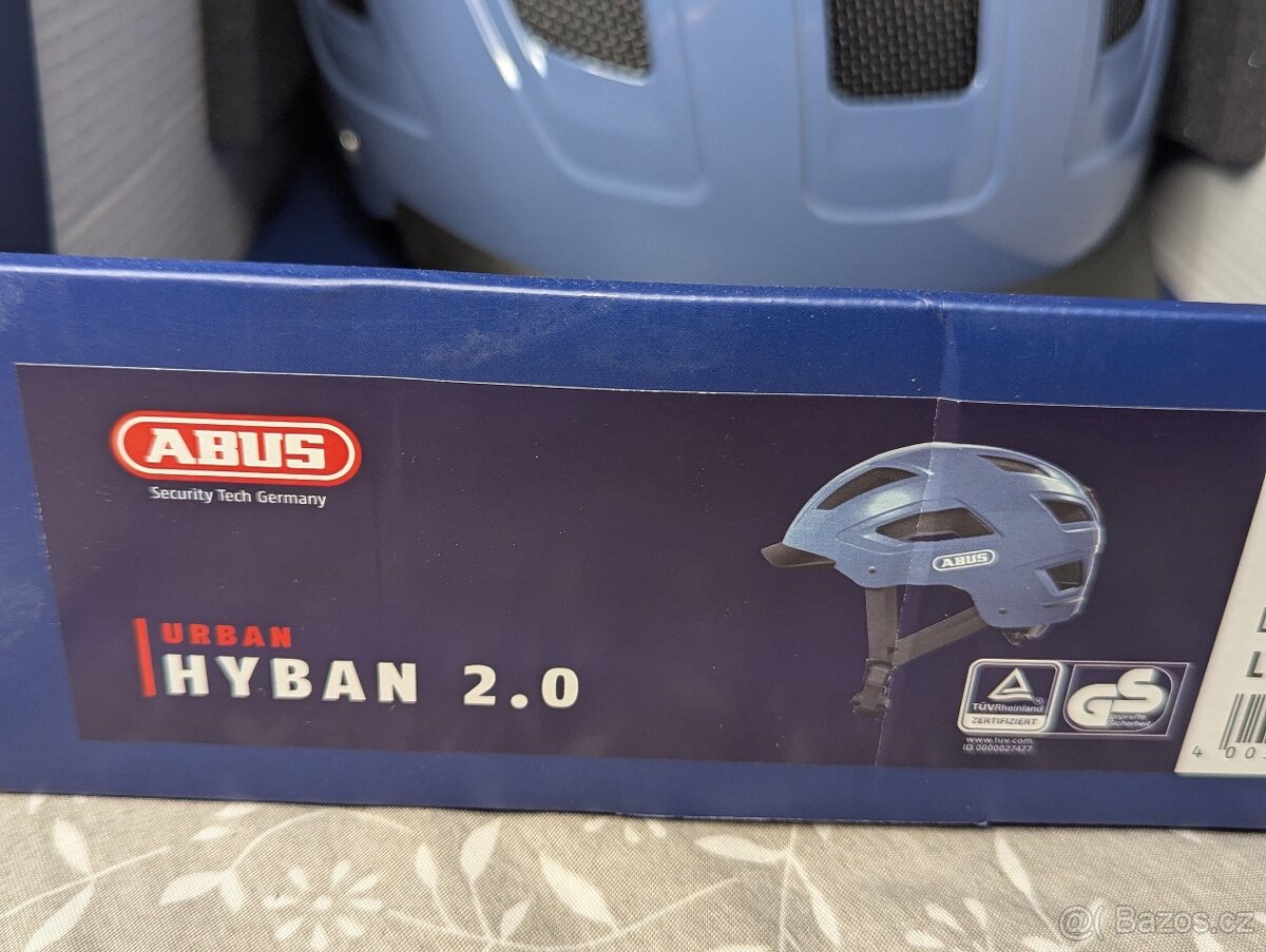 Přilba ABUS Hyban 2.0, glacier blue, size L, nová,rozbalená - 2
