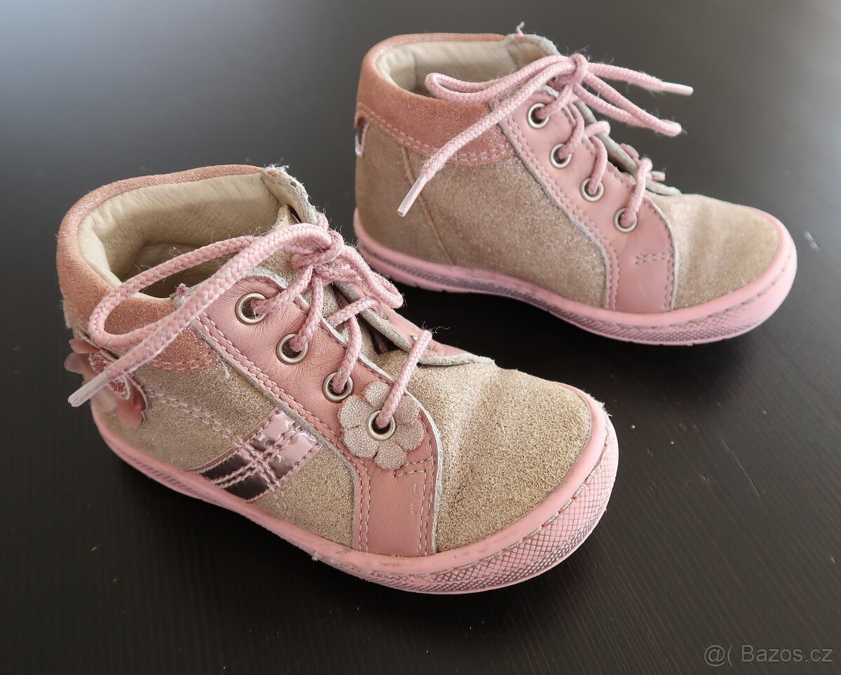 Dětské celoroční kožené boty, vel. 21 - 2