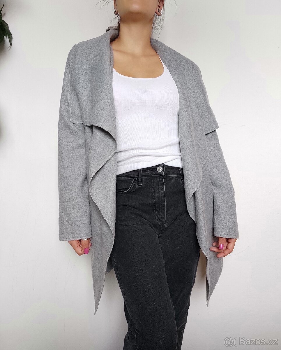 Nový krásný šedý kabátek - velikost univerzální - 2