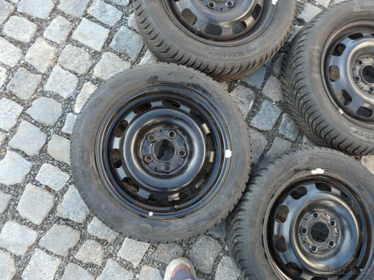 ZIMNÍ PNEU + DISKY 195/50R15 KLEBER MERCEDES15" - 2