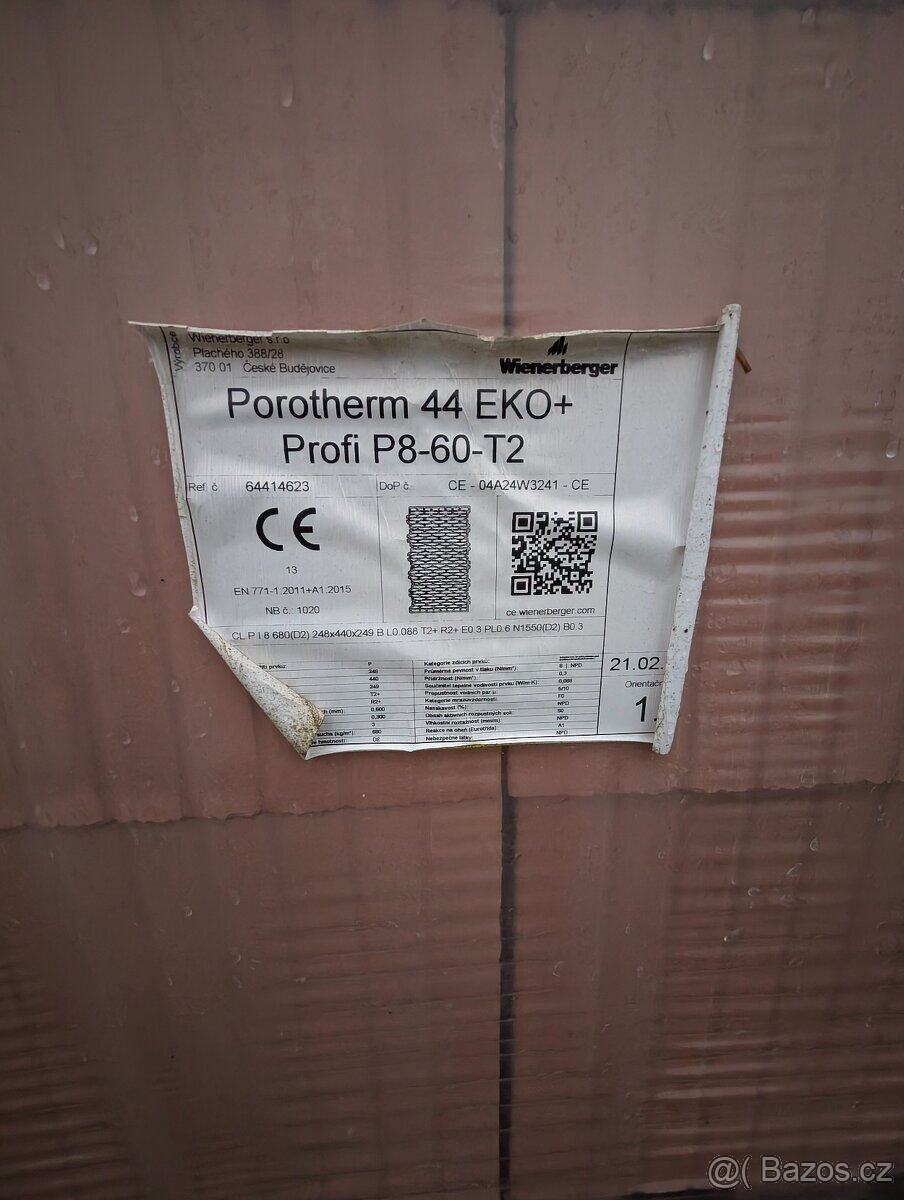 Porotherm 44 EKO+ Profi Dryfix P8 - 2