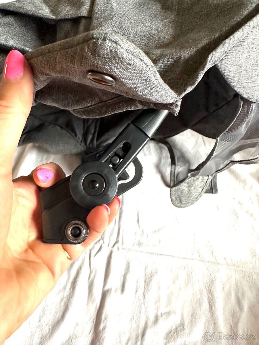 Bugaboo Nuna Turtle air stříška Grey melange - 2