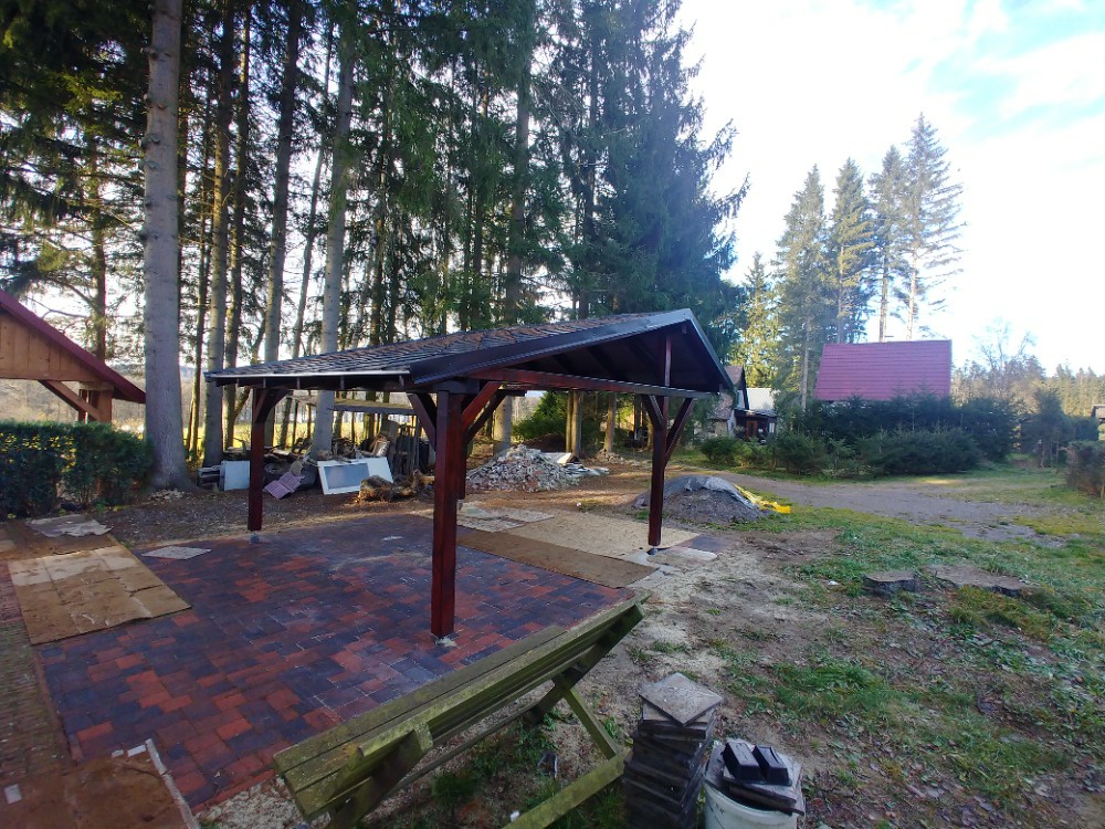 Garážové stání 360x500cm mat. Modřín - 2