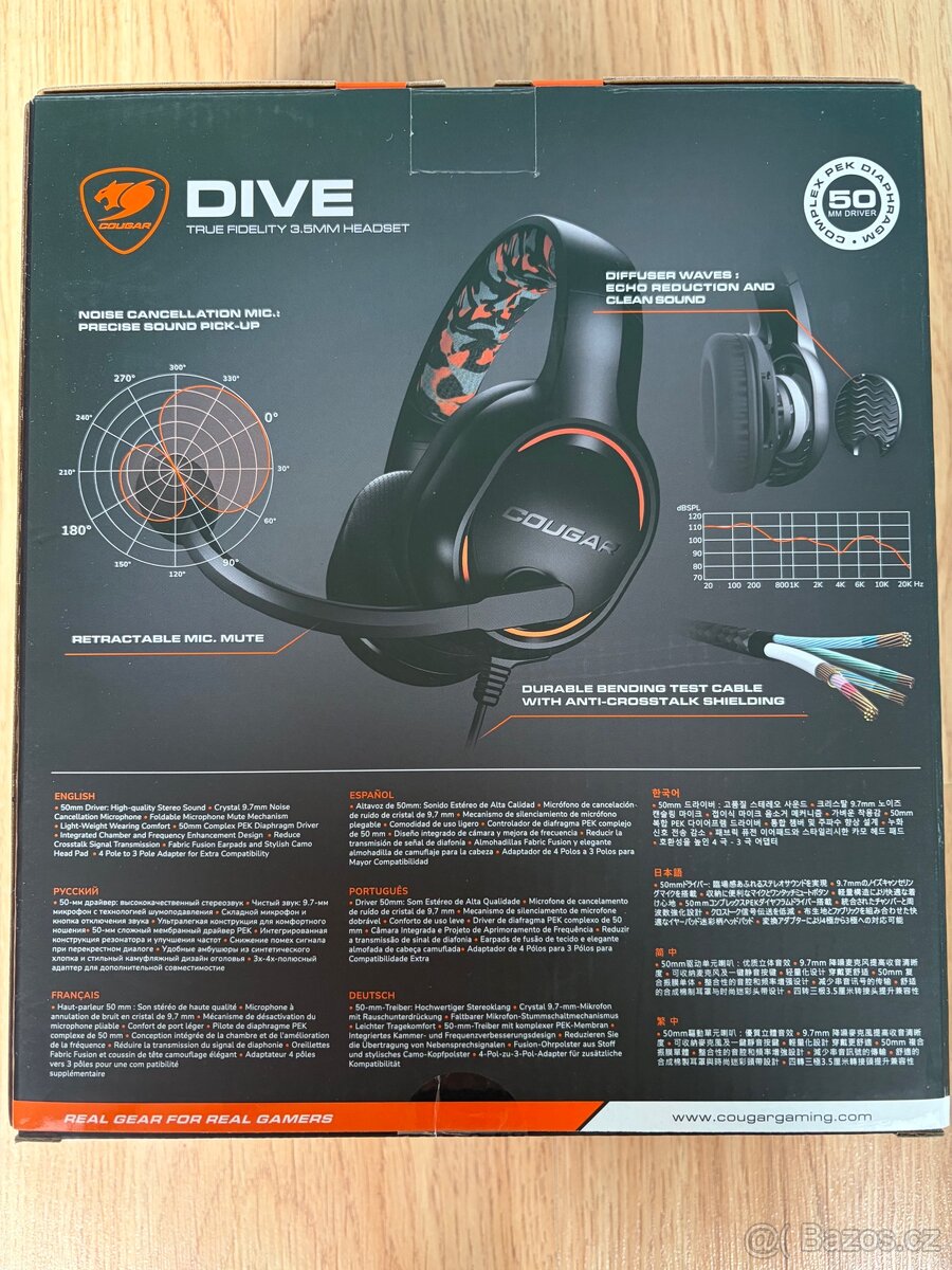 Cougar DIVE herní sluchátka - 2