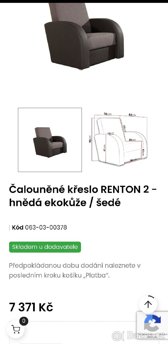 Čalouněné křeslo RENTON 2 - 2