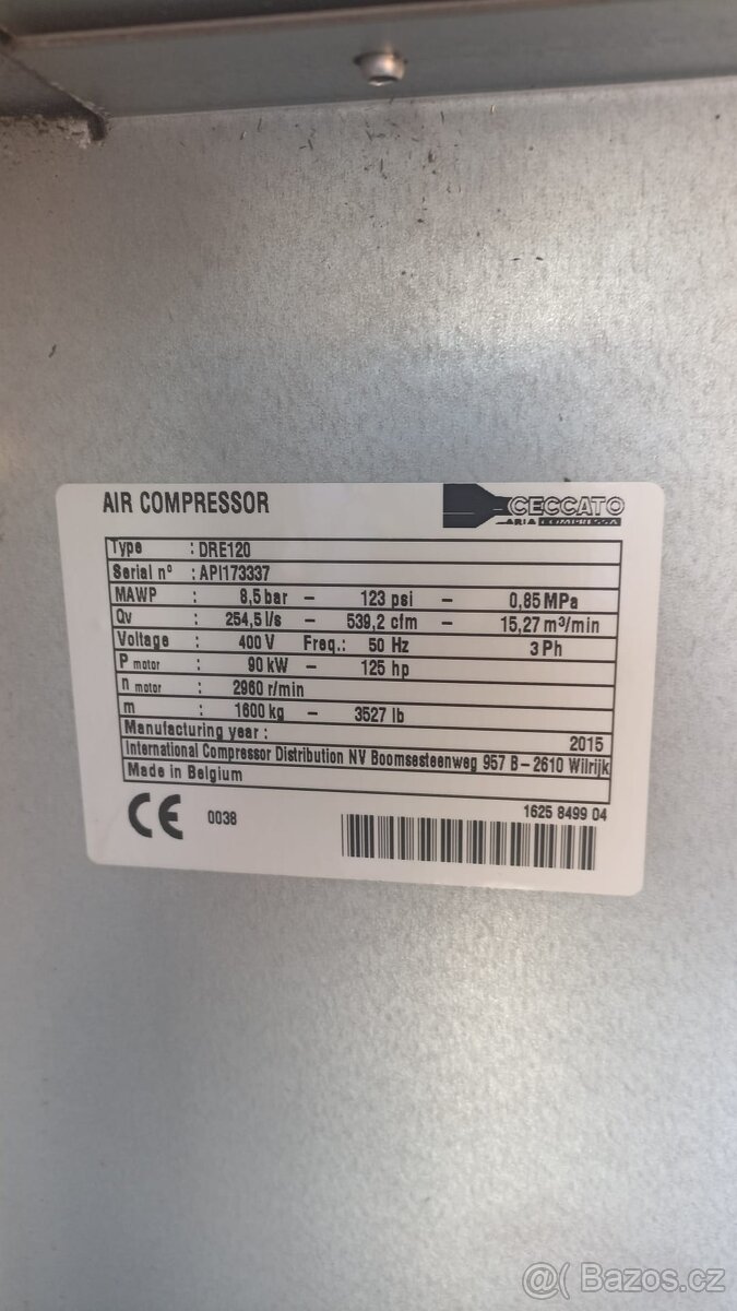 Šroubový kompresor Cecatto 90 kW - 2