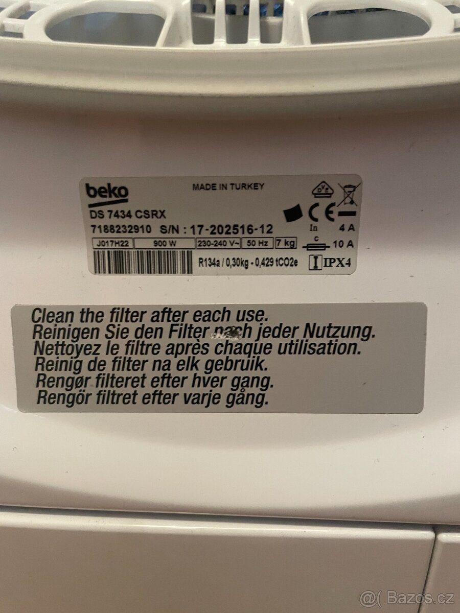 Sušička BEKO DS 7434 CSRX - 2