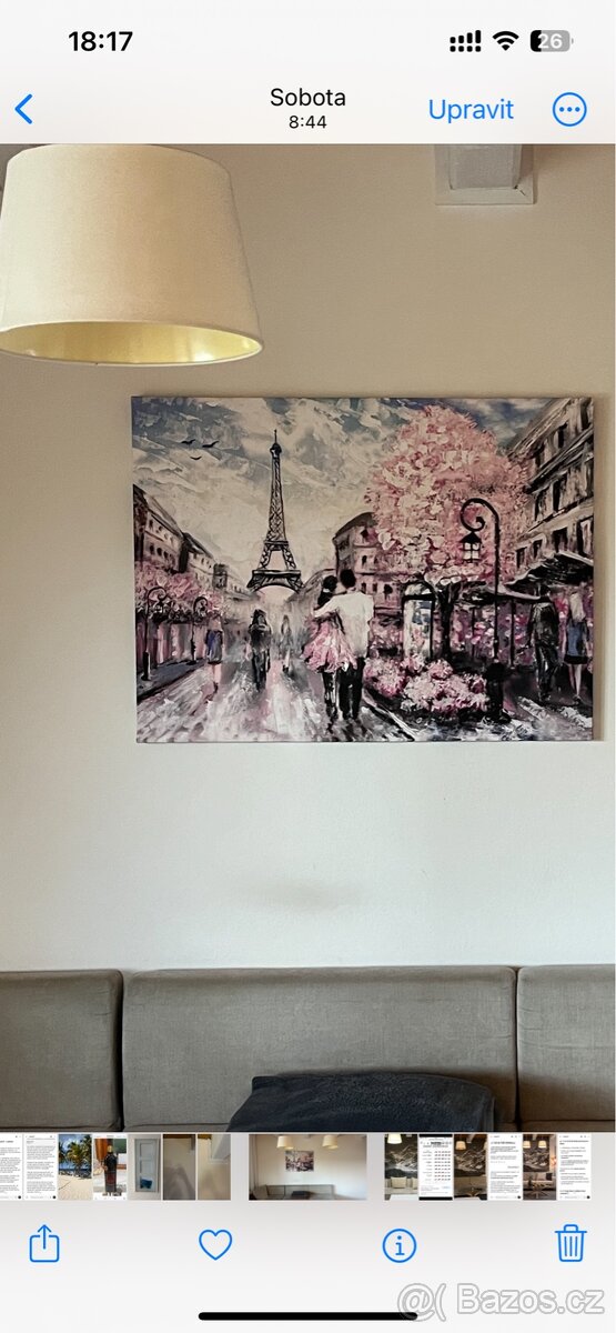 Prodám obraz na plátně Jaro v Paříži - 2