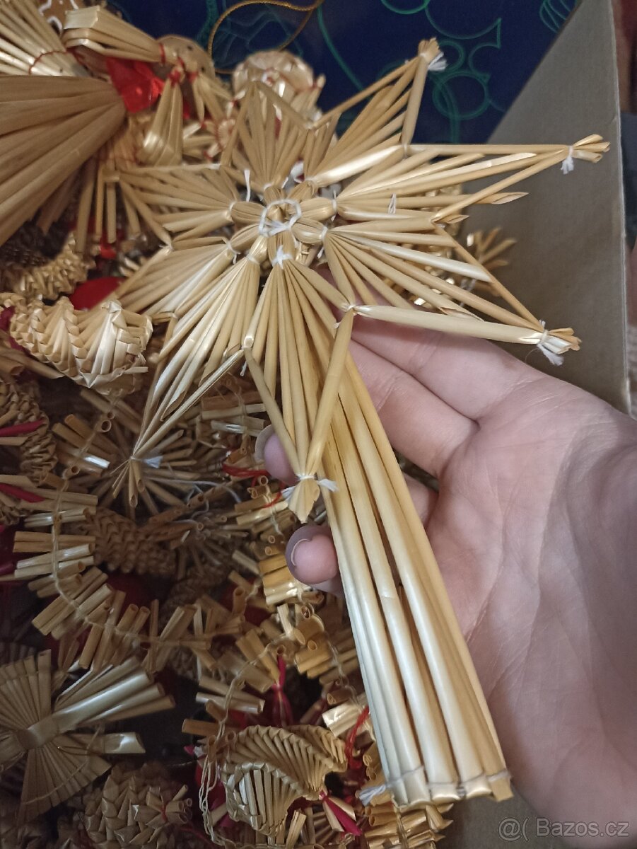 Slaměná dekorace sada - 2