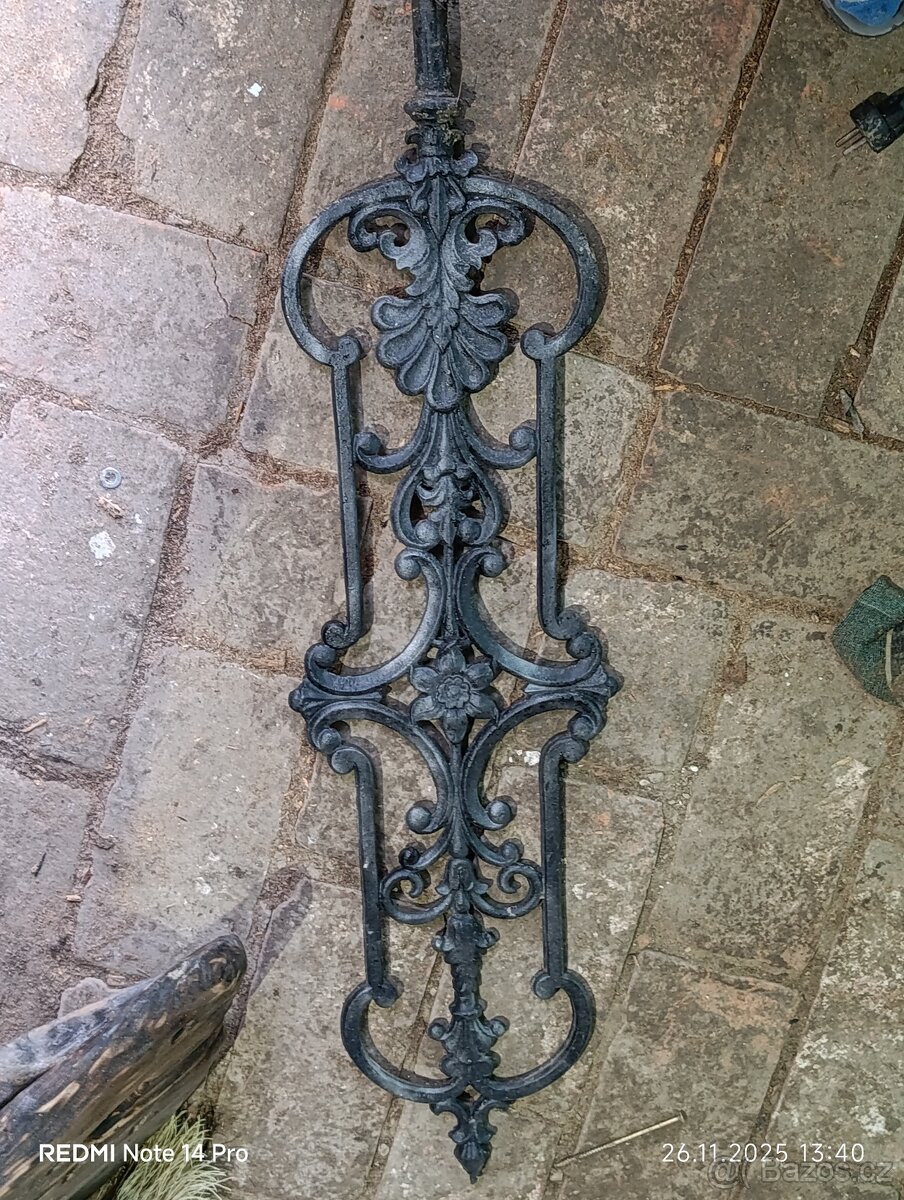 Litinové výplně zábradlí - 2