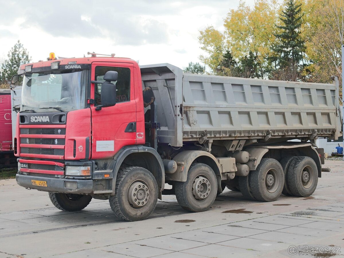 Scania R 124, 8x6, BORDMATIC, HARDOX, TŘÍSTRANNÉ SKLÁPĚNÍ, D - 2