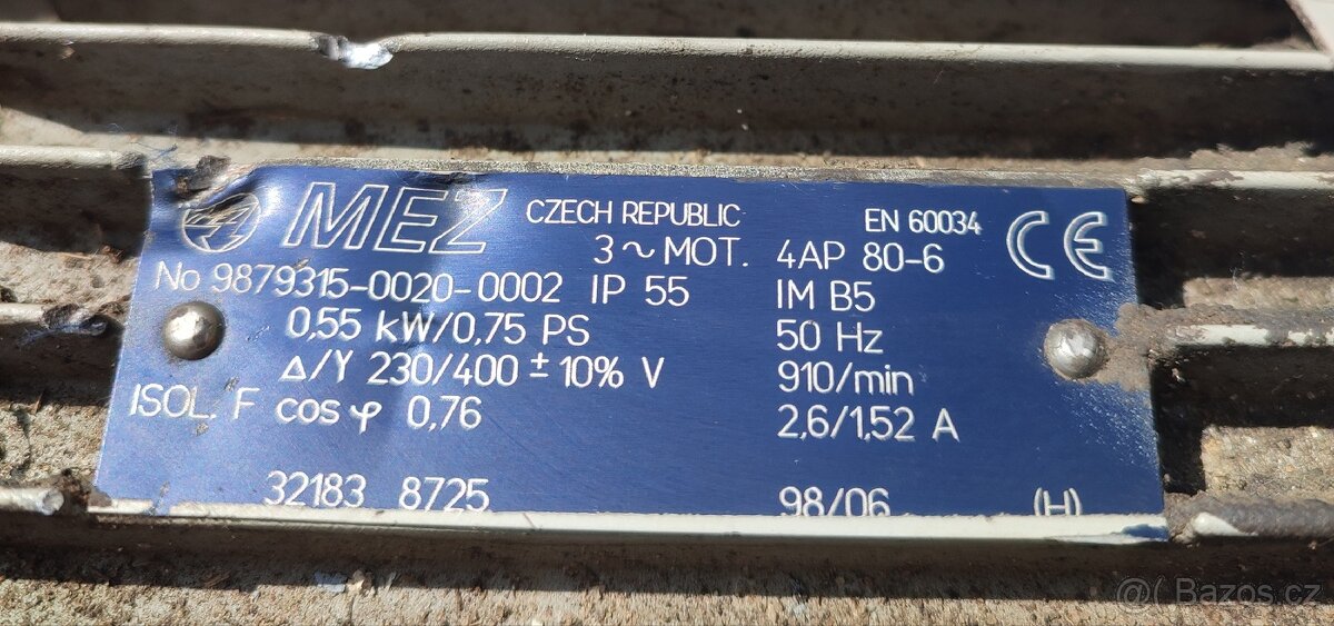 Elektromotor 550 W 910 ot/min - 2