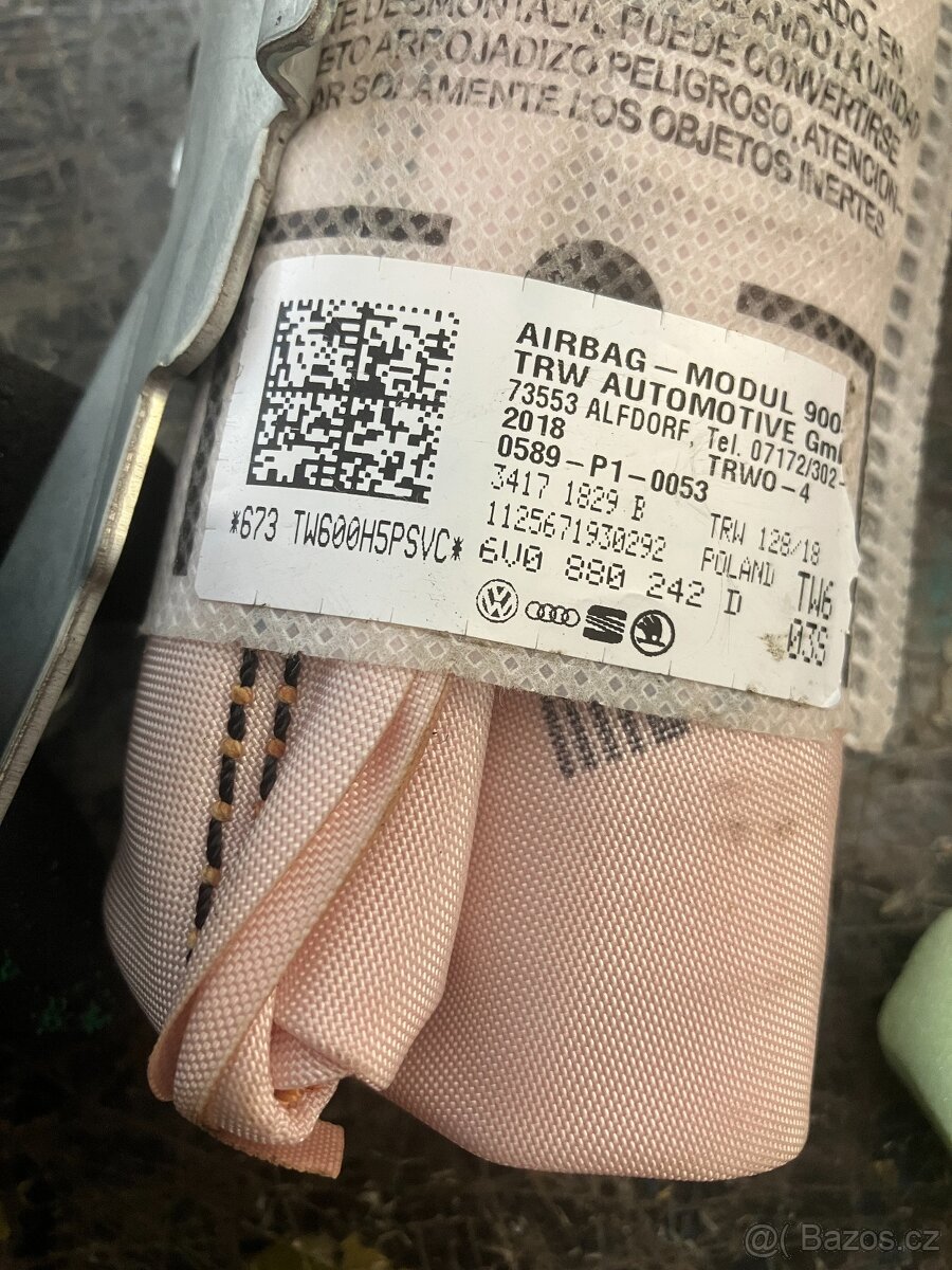 6v0880242d pravy sedackovy airbag skoda fabia iii - 2