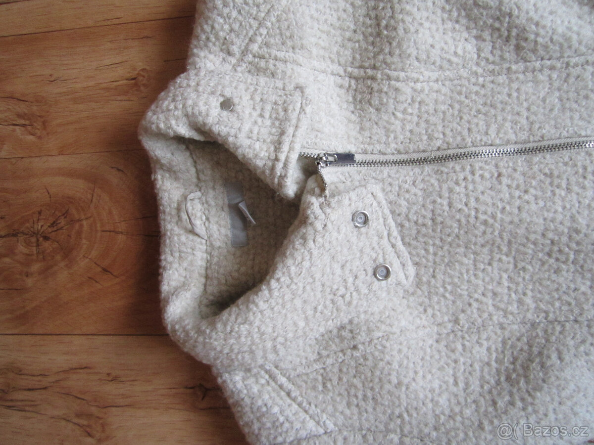 Kabát zn. HM, vel. M/38, kvalitní, 50% vlny - 2