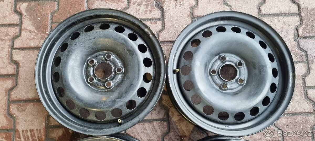 Plechové disky VW Polo 5x100 5,5x15 ET40 Škoda Fabia 4 IV - 2