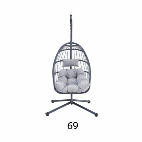 Závěsné křeslo (houpačka) šedá barva - 2