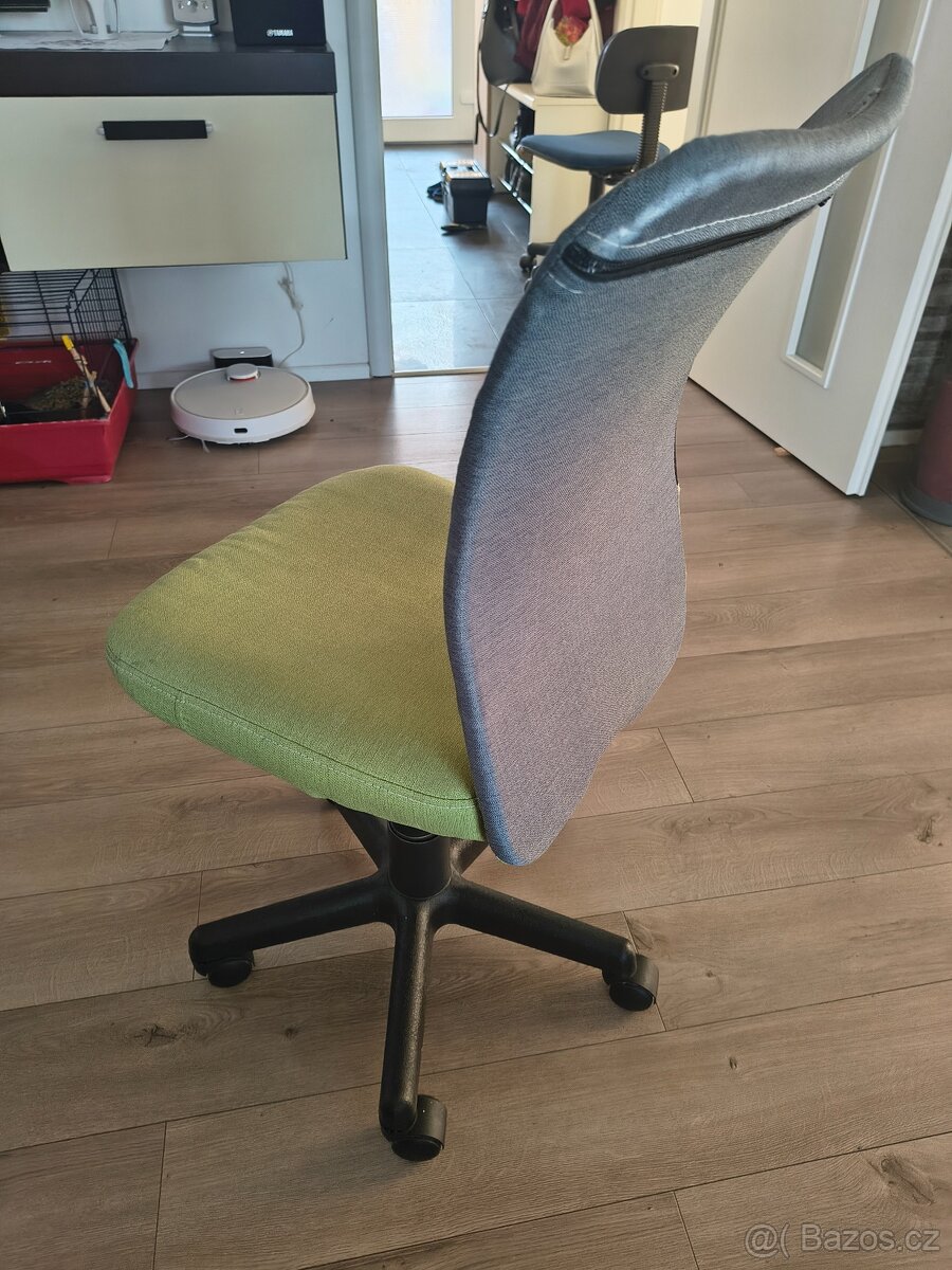 Dětská židle k pracovnímu stolu - zelenošedá - 2