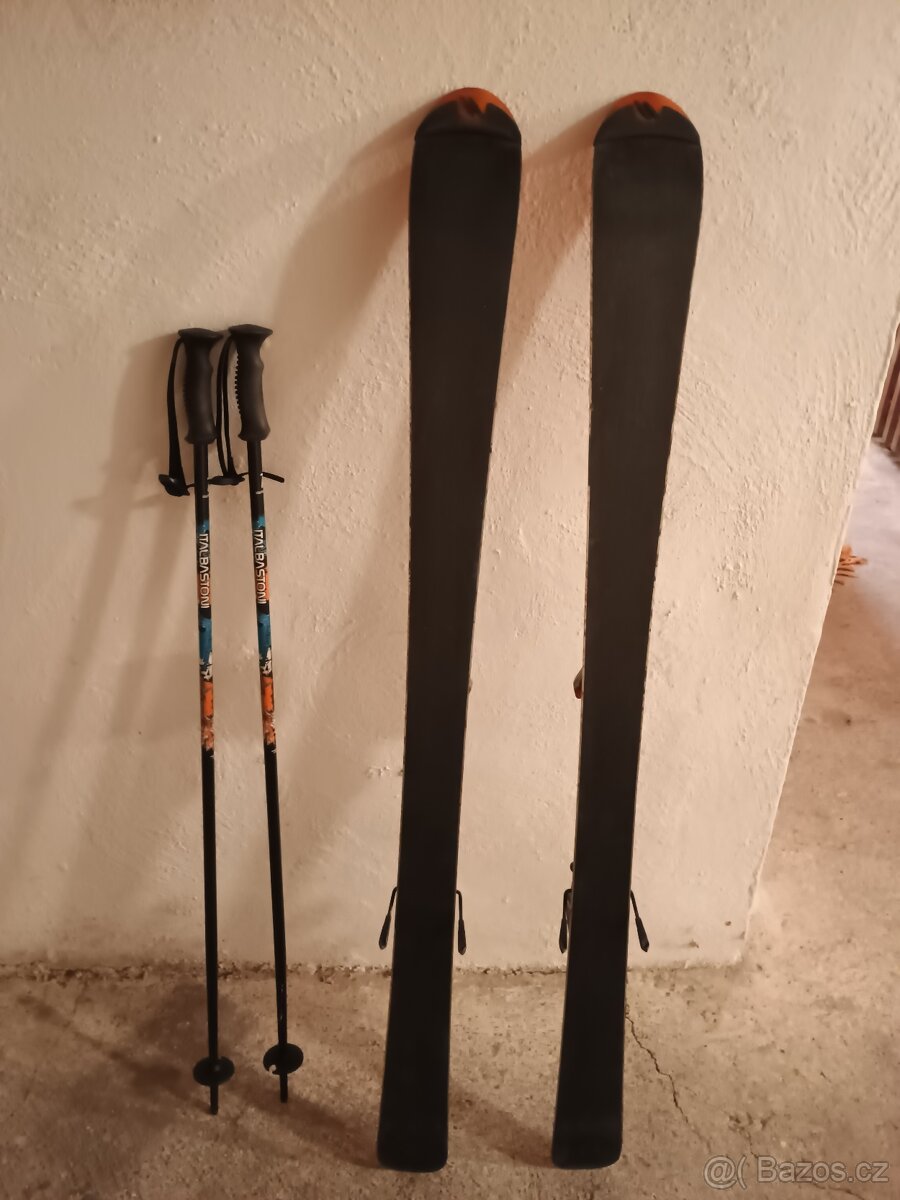 Lyže 120 cm + hůlky 95 cm - 2