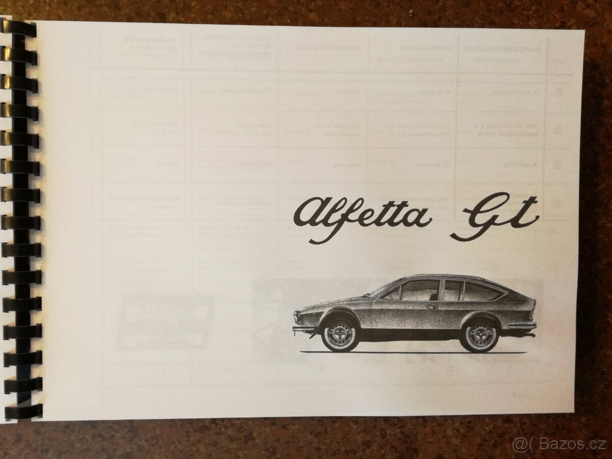 Katalog dílů Alfa Romeo Alfetta GT - 2